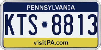 PA license plate KTS8813