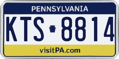 PA license plate KTS8814