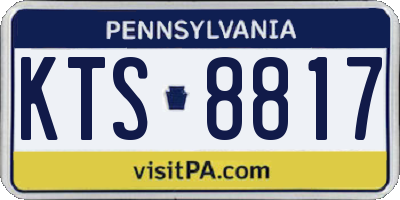 PA license plate KTS8817