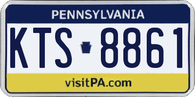 PA license plate KTS8861