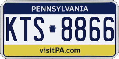 PA license plate KTS8866