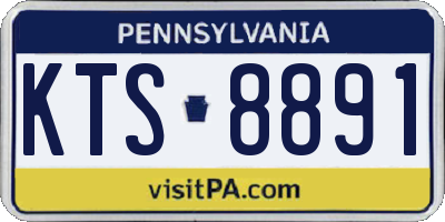 PA license plate KTS8891