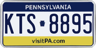 PA license plate KTS8895