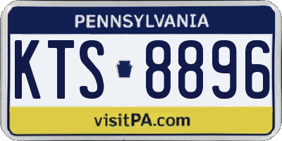 PA license plate KTS8896