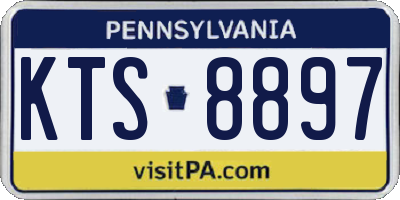 PA license plate KTS8897
