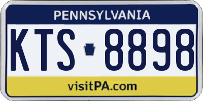 PA license plate KTS8898