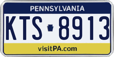 PA license plate KTS8913