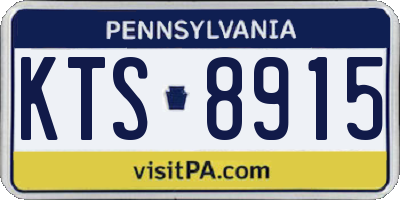 PA license plate KTS8915