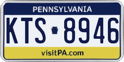 PA license plate KTS8946
