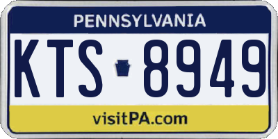 PA license plate KTS8949