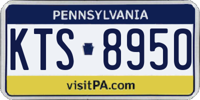 PA license plate KTS8950