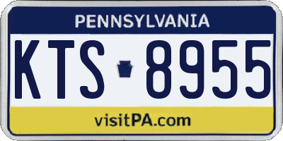 PA license plate KTS8955