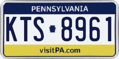 PA license plate KTS8961