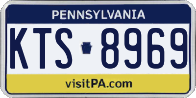 PA license plate KTS8969