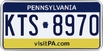 PA license plate KTS8970