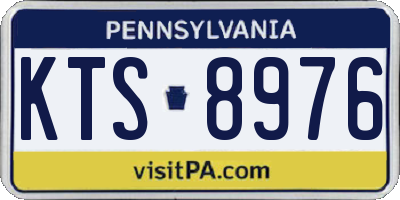 PA license plate KTS8976