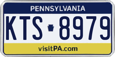 PA license plate KTS8979
