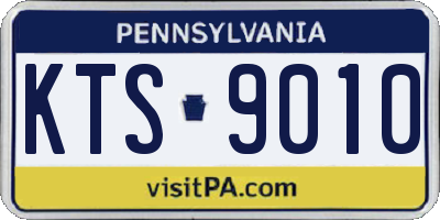 PA license plate KTS9010