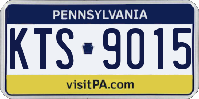 PA license plate KTS9015