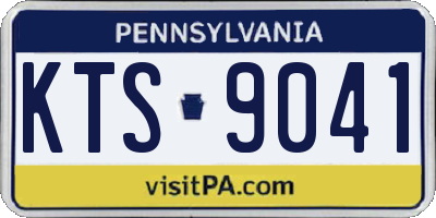 PA license plate KTS9041