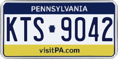 PA license plate KTS9042