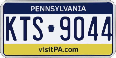 PA license plate KTS9044