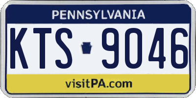 PA license plate KTS9046