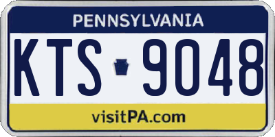 PA license plate KTS9048