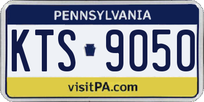 PA license plate KTS9050