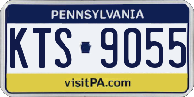 PA license plate KTS9055