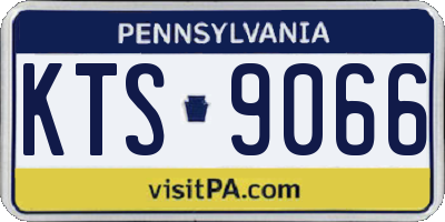 PA license plate KTS9066