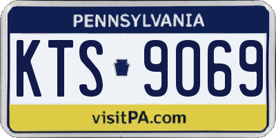 PA license plate KTS9069