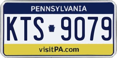 PA license plate KTS9079