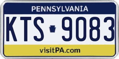 PA license plate KTS9083