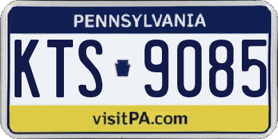 PA license plate KTS9085
