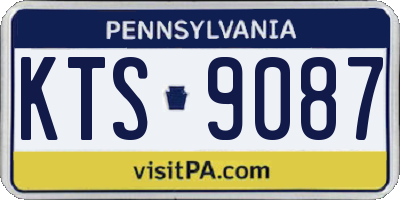 PA license plate KTS9087
