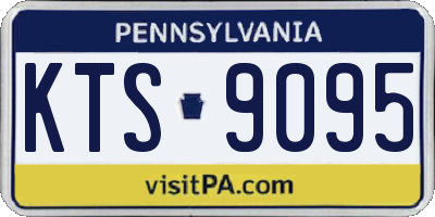 PA license plate KTS9095