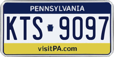PA license plate KTS9097