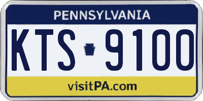 PA license plate KTS9100