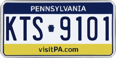 PA license plate KTS9101