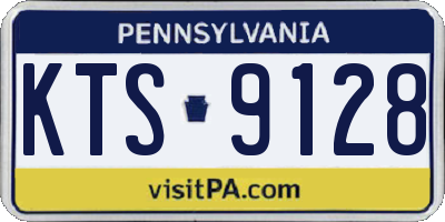 PA license plate KTS9128