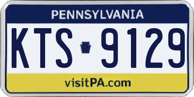PA license plate KTS9129