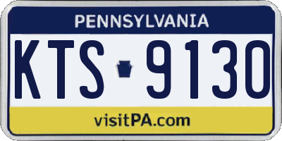 PA license plate KTS9130