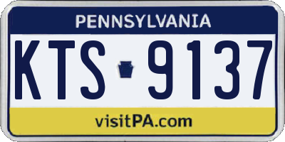 PA license plate KTS9137