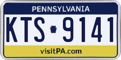 PA license plate KTS9141