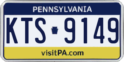 PA license plate KTS9149