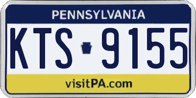 PA license plate KTS9155