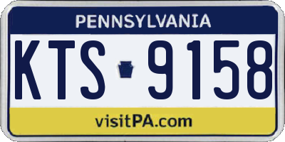 PA license plate KTS9158