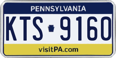 PA license plate KTS9160