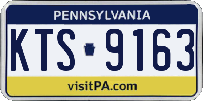 PA license plate KTS9163